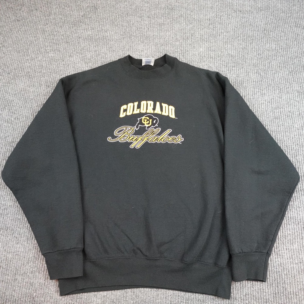 Vintage Colorado Buffaloes Sweatshirt Mens XL Black NCAA Pro Player USA 90s